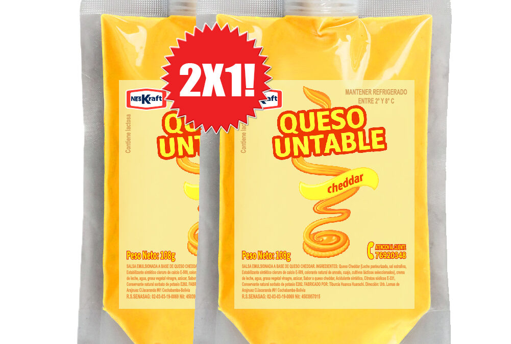 Queso untable Cheddar