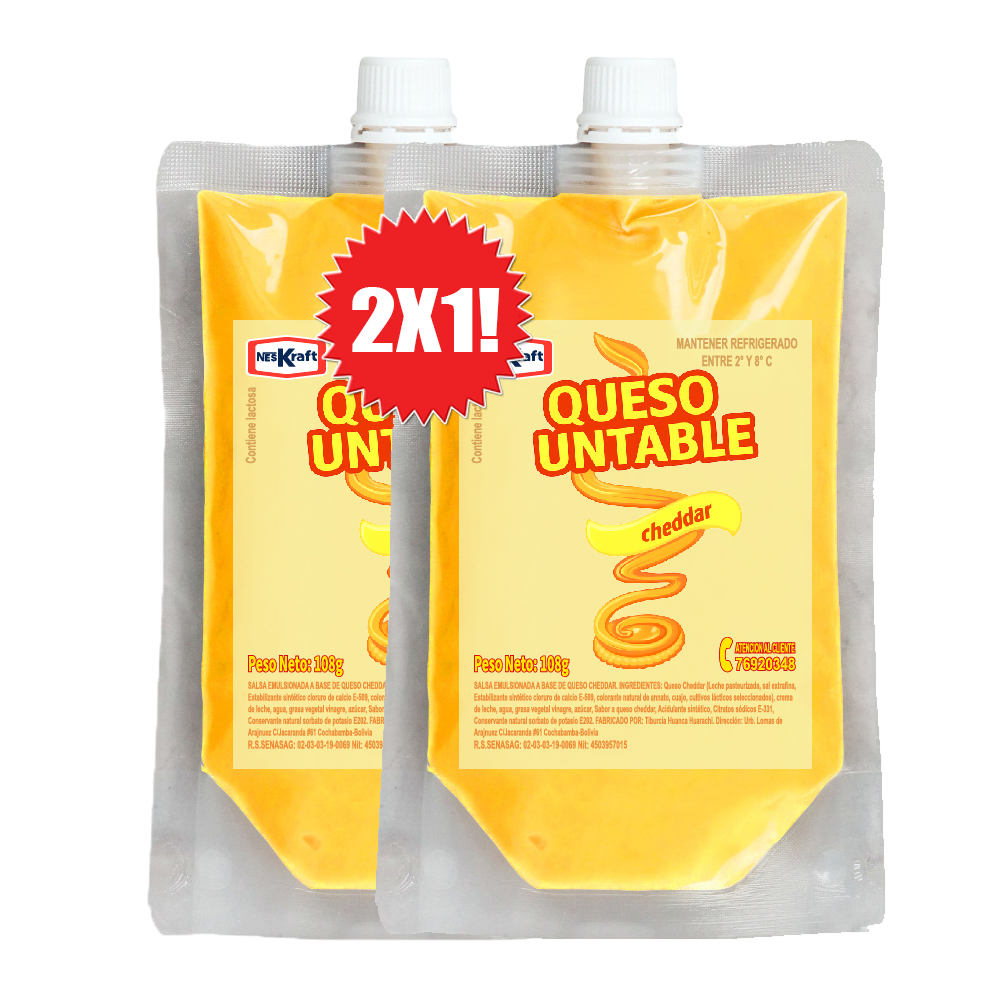 Untable Cheddar pack 2x1